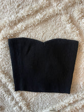 Load image into Gallery viewer, Black Strapless Knit Top
