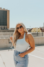 Load image into Gallery viewer, Fiji Blue Halter Bodysuit
