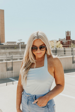 Load image into Gallery viewer, Fiji Blue Halter Bodysuit
