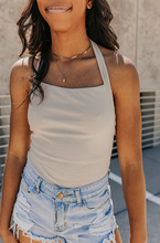 Load image into Gallery viewer, Fiji Tan Halter Bodysuit
