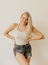 Load image into Gallery viewer, Dani Denim Shorts- Dark Gray Wash

