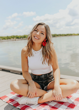 Load image into Gallery viewer, White Long Crop Basic
