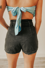 Load image into Gallery viewer, Dolly Denim Shorts- Black
