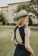 Load image into Gallery viewer, Black Tie-Around Tank
