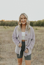 Load image into Gallery viewer, Muted Lavender Shacket

