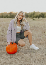 Load image into Gallery viewer, Muted Lavender Shacket

