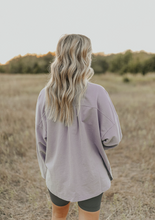 Load image into Gallery viewer, Muted Lavender Shacket
