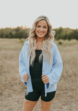 Load image into Gallery viewer, Baby Blue Shacket
