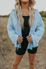 Load image into Gallery viewer, Baby Blue Shacket
