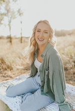 Load image into Gallery viewer, Sage Green Shacket
