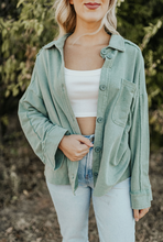 Load image into Gallery viewer, Sage Green Shacket
