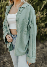 Load image into Gallery viewer, Sage Green Shacket
