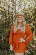 Load image into Gallery viewer, Rust Romper Dress
