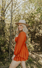 Load image into Gallery viewer, Rust Romper Dress
