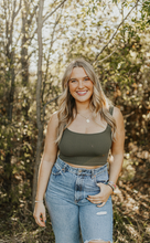 Load image into Gallery viewer, Olive Ribbed Tank
