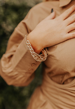 Load image into Gallery viewer, Gold Chain Stack Bracelet
