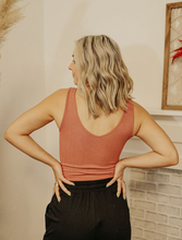 Load image into Gallery viewer, Vintage Coral Ribbed Tank
