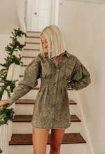 Load image into Gallery viewer, Olive Denim Dress

