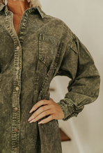 Load image into Gallery viewer, Olive Denim Dress
