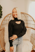 Load image into Gallery viewer, Black Two-Piece Sweater Set
