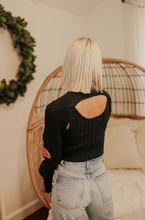 Load image into Gallery viewer, Black Two-Piece Sweater Set
