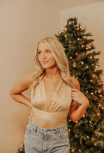 Load image into Gallery viewer, Golden Girl Wrap Bodysuit
