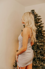 Load image into Gallery viewer, Silver Bells Satin Dress
