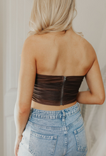 Load image into Gallery viewer, Chocolate Mesh Corset Top
