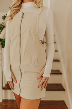 Load image into Gallery viewer, Ecru Overall Dress
