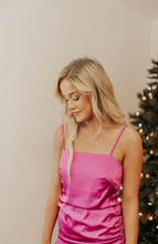 Load image into Gallery viewer, Malibu Barbie Satin Dress
