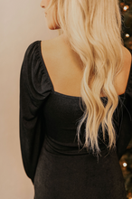 Load image into Gallery viewer, Emma Black Mini Dress

