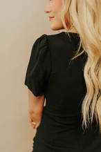 Load image into Gallery viewer, Maddi Black Mini Dress
