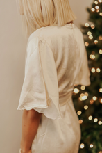 Load image into Gallery viewer, Champagne Satin Mini Dress

