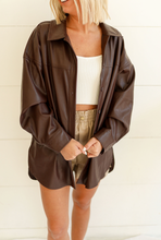 Load image into Gallery viewer, Chocolate Leather Jacket
