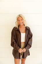 Load image into Gallery viewer, Chocolate Leather Jacket
