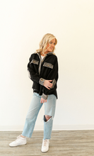 Load image into Gallery viewer, Black Fuzzy Shacket
