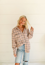 Load image into Gallery viewer, Telluride Plaid Shacket - Pink/Cream
