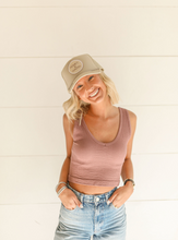 Load image into Gallery viewer, Vintage Mauve Ruched Tank
