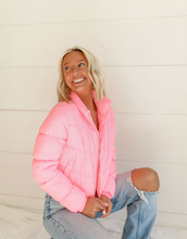 Load image into Gallery viewer, Candy Hearts Puffer - Pink
