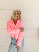 Load image into Gallery viewer, Candy Hearts Puffer - Pink
