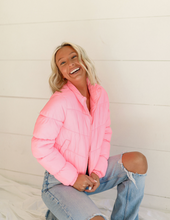 Load image into Gallery viewer, Candy Hearts Puffer - Pink
