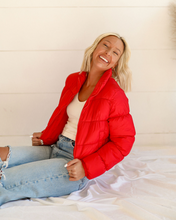 Load image into Gallery viewer, Candy Hearts Puffer - Red
