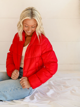 Load image into Gallery viewer, Candy Hearts Puffer - Red
