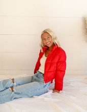Load image into Gallery viewer, Candy Hearts Puffer - Red
