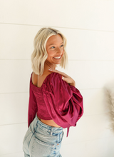 Load image into Gallery viewer, Crushing on You Silk Top
