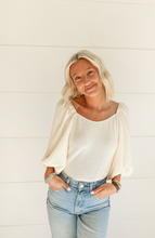 Load image into Gallery viewer, White Chocolate Sweater Bodysuit
