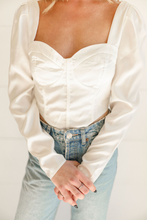 Load image into Gallery viewer, White Rabbit Corset Top

