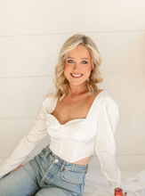 Load image into Gallery viewer, White Rabbit Corset Top
