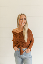 Load image into Gallery viewer, Toffee Drawstring Top
