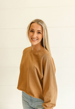 Load image into Gallery viewer, Coffee Long Sleeve Pullover
